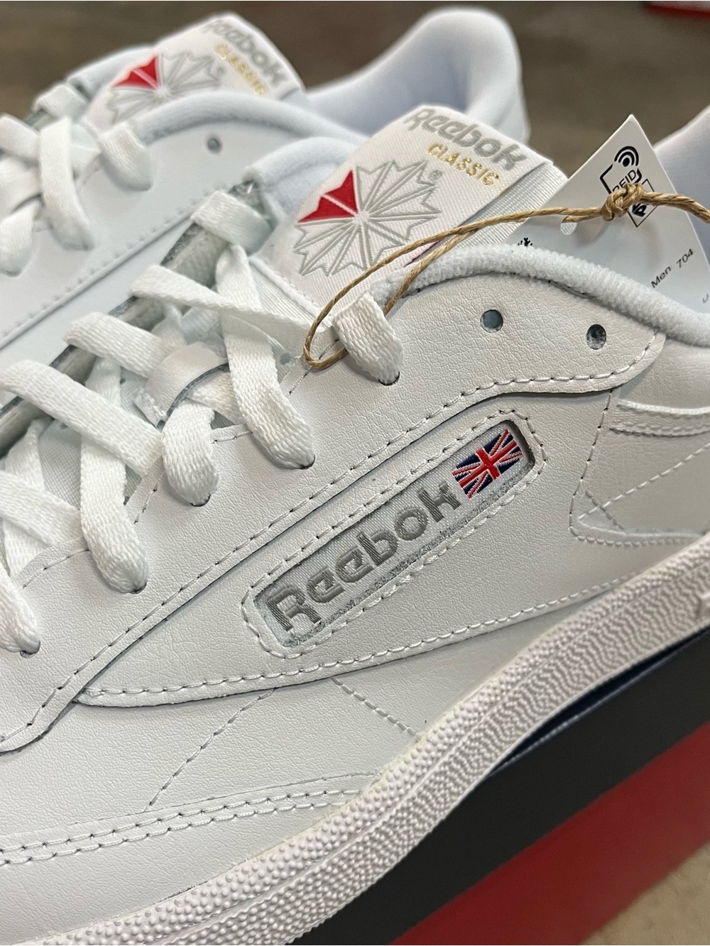 Reebok Club C 85 White/Sheer Grey 100000154 Men Size Shoes - Picture 2 of 9